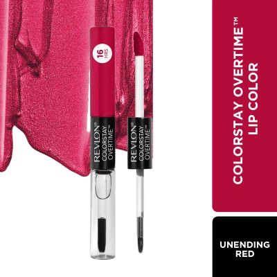 Revlon ColorStay Overtime Lipcolor |Lasting 16Hrs|Vitamin E(Unendin Red, 4 ml)