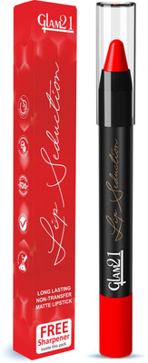 Glam21 LIP SEDUCTION NO TRANSFER WATERPROOF LIPSTICK(RED OBSESSION, 3.6 g)