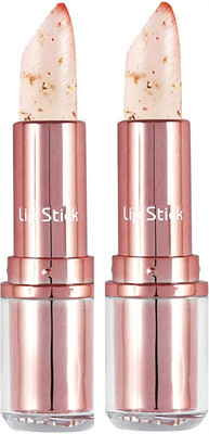 Yuency Super smooth glossy finish gel water proof color change lipstick(pink, 7.2 g)