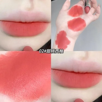 DAIMANPU Gege Bear Cute Misty Velvet Matte Lipstick Crayon, Patterned Light Makeup(Shade 02, 3.5 g)