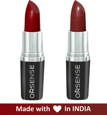 ORSENSE Lipstick Pack of 2 pcs(Ruby Red, 5 g)