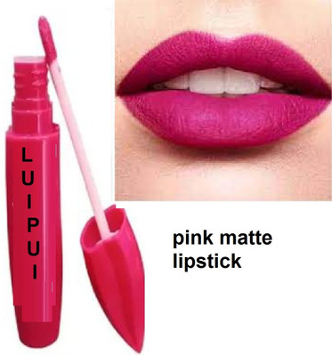 Luipui best beautiful pink matte lipstick pack of 1(pink, 6 ml)