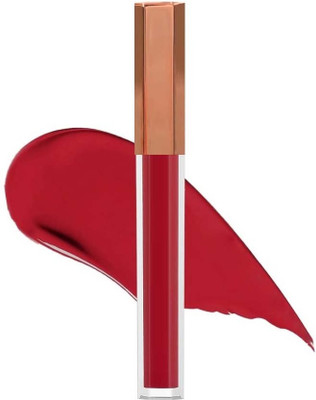 GABBU Red Matte Liquid Lip Colour Lipstick For Women(Red, 3 g)