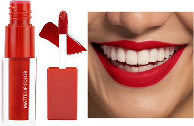 Yuency Super Stay matte finish Liquid red lipstick(red, 3 ml)