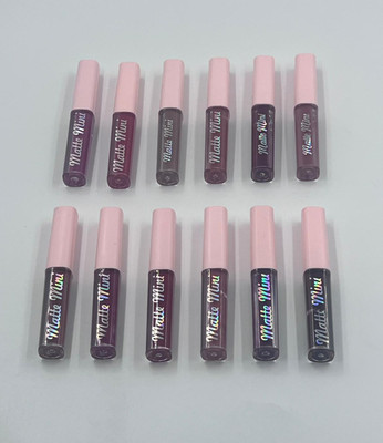 moan's liquid matte waterproof long-lasting 12 piece multicolor lipstick( multicolor )(Multicolor, 36 ml)