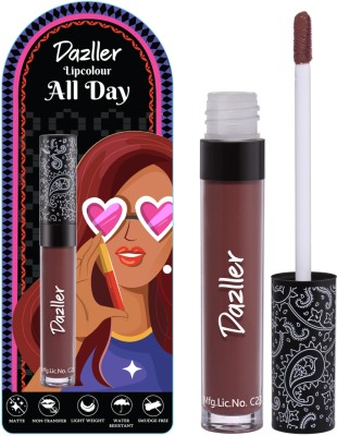 Dazller All Day Lipcolour, Ultra Intense Matte,Smudge-Proof, Lightweight,Up to 8Hrs Stay(DLC036 (Amapola), 5 ml)