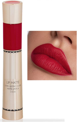 Yuency 2 IN 1 MATTE LIQUID AND LIPSTICK LONG LASTING(red, 8 g)