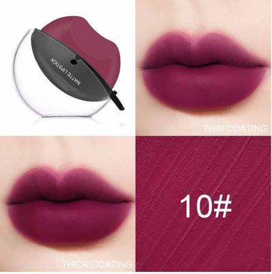 THTC Long Lasting Lazy Lip Shape Lipstick Waterproof Berry Matte(WINE, 10 g)