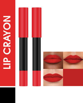 Luipui PREMIUM MATTE NON-DRYING & SMUDGE PROOF MATTE LIPSTICK PACK OF 2(PINK UP - 13, 8 ml)