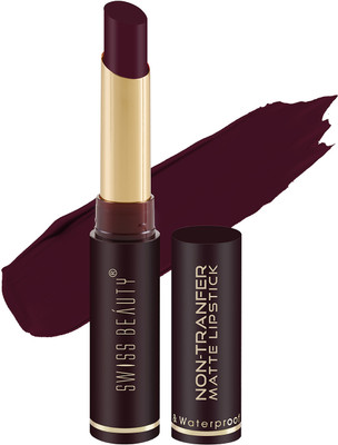 SWISS BEAUTY Non_Transfer Matte Lipstick (SB-209-10)(Wine Blush, 2 g)