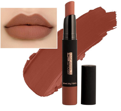 tanvi27 Multi Use Velvet Matte Finish & Kiss Proof Caremal Brown Lipstick Combo(Caremal Brown, 7 g)