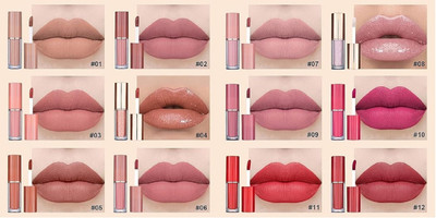 Maryville multi color shade new lipstick matte with water proof new look pack of 12(multi color, 30 ml)