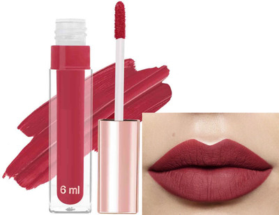 ADJD Velvet Non tansfer Smudge Proof Longlasting liquid Matte Brick red(Brick red, 6 ml)