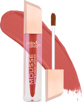 Color Diva Mousse Matte Liquid Lipstick| Long Lasting, Non Transfer, Water & Smudge Proof(Virgin 108, 5 ml)