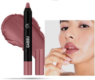GABBU Matte Non-Transfer Lipstick Long Lasting & Waterproof Lasts Upto 24Hrs(Nudy Mauve, 3.5 g)