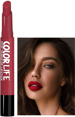 Yuency Color Life Non transfer Crayon Lipstick(Ruby Red, 2 g)