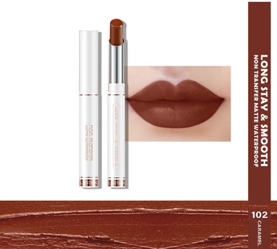 luzimaisa N_Non-Transfer Long Stay & Smooth Matte Lipstick(CARAMEL, 3.8 g)