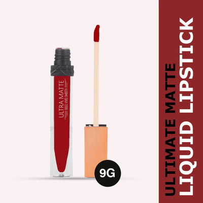 YAWI Ultra Smooth And Matte Finish Long Lasting Liquid Lipstick(RUBY RED, 9 g)