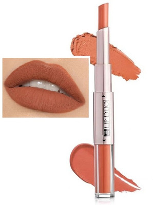 tanvi27 2-in-1 Duo Light Orange Liquid Lipstick with Matte Finish and Moisturizing(DULL ORANGE, 3 g)