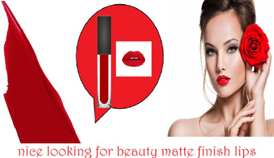 winry Non Transfer Matte Liquid Lip Color lipstick pack of - 1(red, 6 ml)