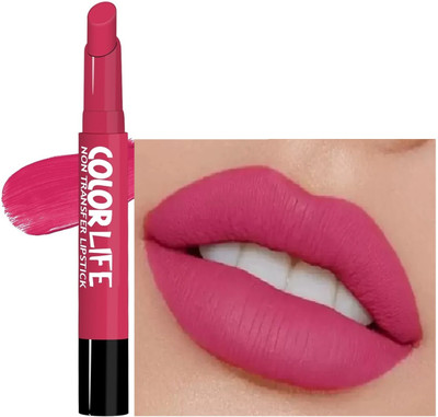 Yuency best Full-Pigmented Matte Lipstick(ROSE PINK, 2 g)