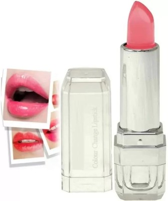 THTC COLOUR CHANGING WATERPROOF LONG LASTING GEL LIPSTICK .(pink, 3.6 g)