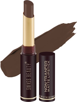 SWISS BEAUTY Non_Transfer Matte Lipstick (SB-209-18)(Coffee, 2 g)