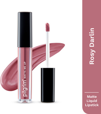 Pilgrim Liquid Matte Lipstick Transfer-proof, Long-Lasting & Non-Drying(Rosy Darlin'-21, 3 ml)
