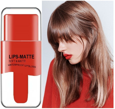 ADJD 8 Hours Long Stay Kiss-Proof Liquid Lip Color Shade 02(Brick Red, 3.5 ml)