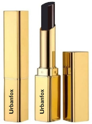 urbanfox NEW JET BLACK MATTE FINISH LIPSTICK SMUDGEPROOF(BLACK, 3.6 g)