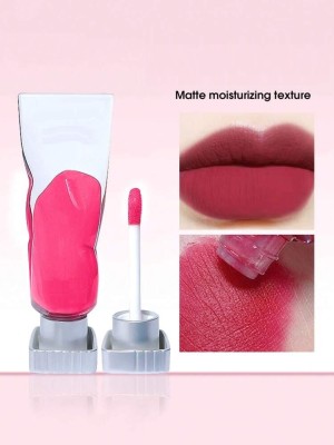 YAWI Best Long Lasting Waterproof Makeup Lip Tint Liquid Lipstick(Bright Pink, 4 g)