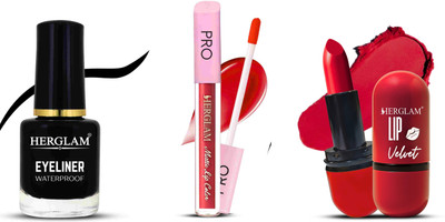 herglam Deep Love Lip Collection – Bold Maroon & Brown Tones(Multicolor, 10 ml)