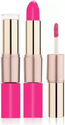 Yuency PINK Lip Matte 2 IN 1 Long Lasting Matte & Gloss Lipstick(PINK, 10 g)