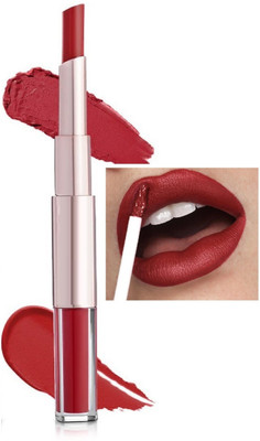 Arcanuy 2 in 1 liquid and dark red matte water proof lipstick(dark red, 12 ml)
