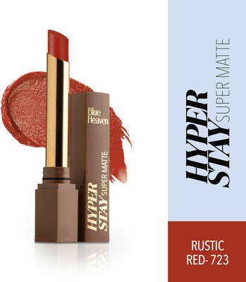 BLUE HEAVEN Hyper stay Super Matte Lipstick Rustic Red 723(Red, 2.2 g)