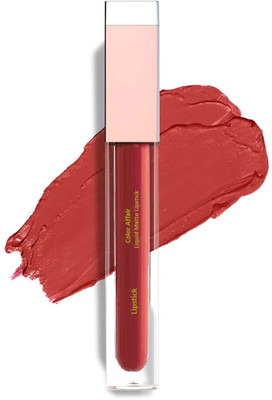 MYEONG Highly Pigmented Matte Texture Brick Brown Non Transfer Liquid Lipstick(Brick Brown, 6 ml)