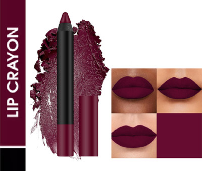 Luipui TRENDING LONG LASTING, WATERPROOF & QUICK DRY LIP CRAYON FOR BOLD LOOK PACK OF 1(MURPHY WINE - 15, 4 g)