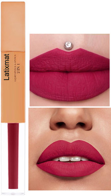 Latixmat Duo Liquid Lipstick & Lipstick Smooth Texture 2in1 Pink touch Non-Transfer(Pink touch, 7 g)