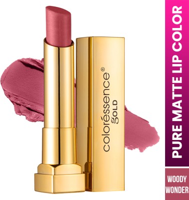 COLORESSENCE Pure Matte Lipstick Velvet Finish Soft Non-sticky Waterproof Lip Colour(Woody Wonder, 3.3 g)