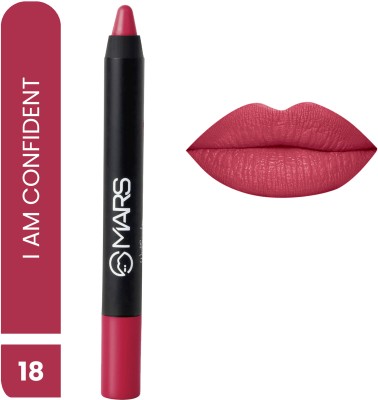 MARS Smudge Proof Long Lasting Butter Smooth Lip Crayon(I Am Confident-18, 3.5 g)