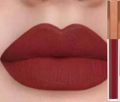 manasona Non Transfer Smudge Proof Longlasting Sensational Liquid Matte Lipstick(Maroon, 3 ml)