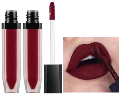 tanvi27 Combo Soft matte Smudge Proof Long lasting Liquid Matte Lipstick Maroon(Maroon, 16 ml)