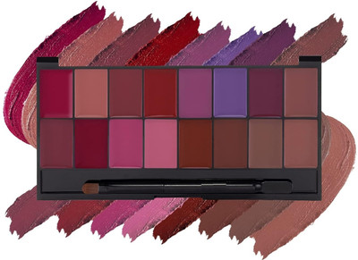 GFSU - GO FOR SOMETHING UNIQUE 16 Ultra Pigmented Infinity Matte Lip Color Palette(MULTI COLOR, 36 g)