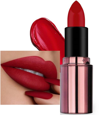MYEONG Ultra Pigmented Matte Rich Matte | Long Wear Hot Red Lightweight Lipstick(Hot Red, 4 g)