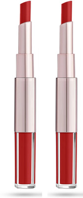 Wonholli Ultra Smooth Forever Professionally 2 in 1 Matte Lipstick(Red, 14 ml)