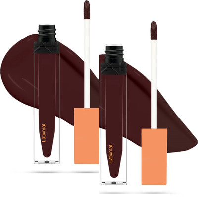 Latixmat Non-Drying Transfer-proof Liquid Matte Lipstick Long-Lasting(Dark Maroon, 12 ml)