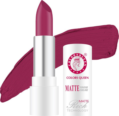 COLORS QUEEN Rich Matte Finish Lipstick(Glam Pink, 3.8 g)