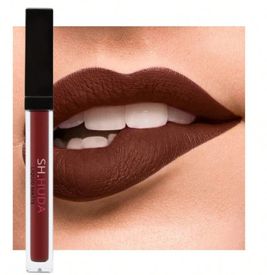 Sh.Huda Ultra Smooth Velvet Texture Coffee Color Liquid Matte Waterproof Lipstick(Coffee, 6 ml)