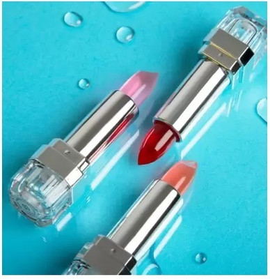 Yuency Gel color change to pink lip care moisturizing multi color lipstick water proof(MULTICOLOR, 10.8 g)