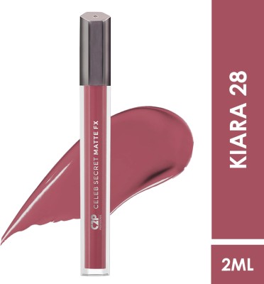 C2P Professional Makeup Celeb Secret Matte Pink Liquid Lipstick Smudge-Proof Long-Lasting Up to 8 Hrs(Kiara 28, 2 ml)